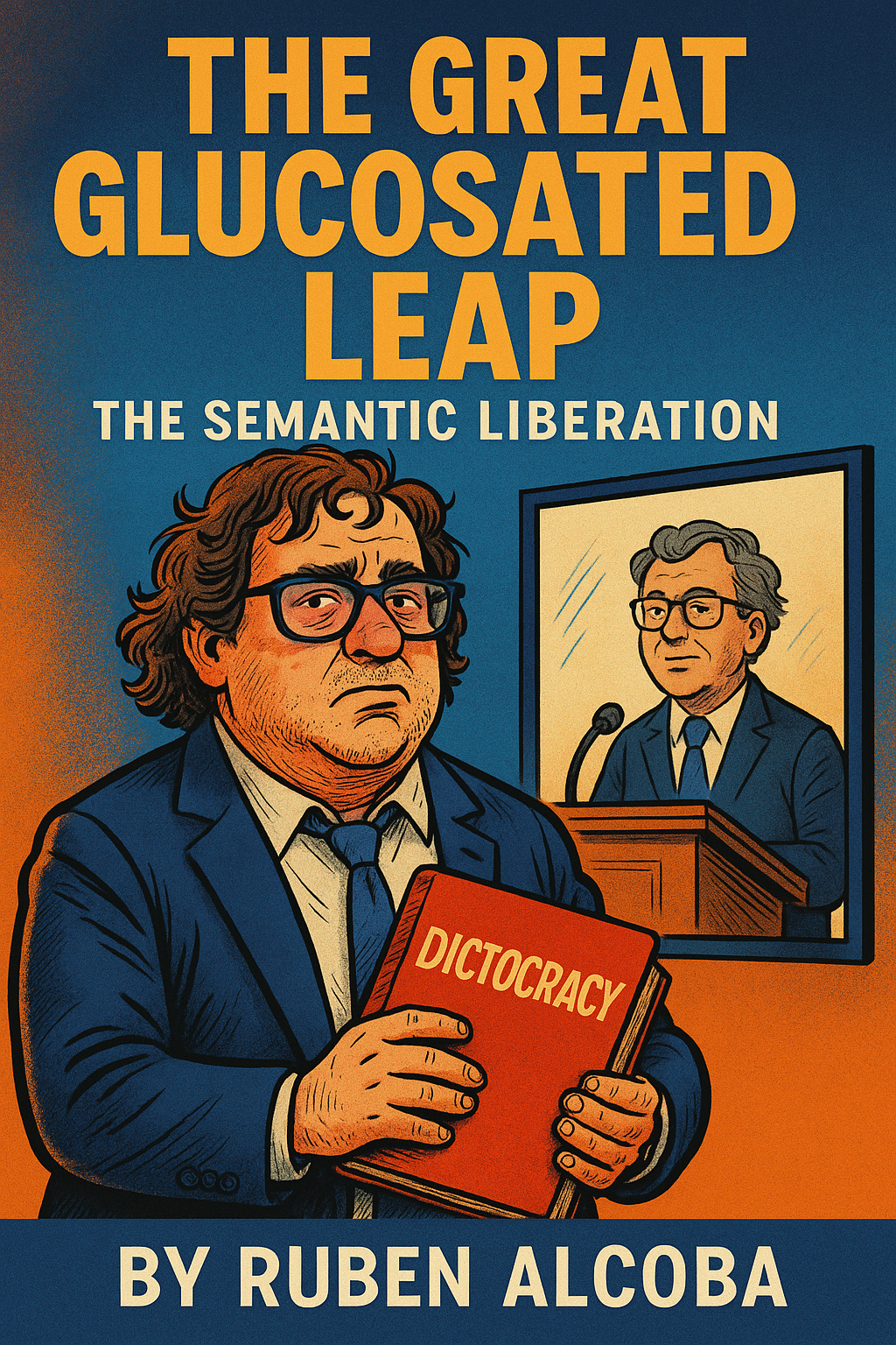 Cover of The Great Glucosated Leap: The Semantic Liberation (The Trope Chronicles Book 1) by Ruben Alcoba.